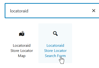Add store locator widget block to the footer of the site