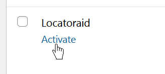 Activate Locatoraid
