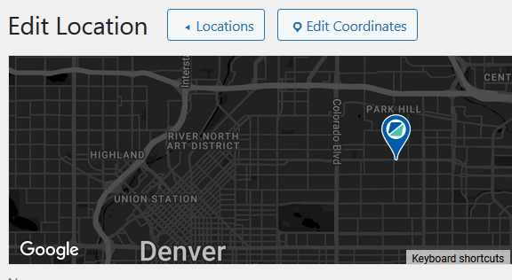 Changed color for Wordpress store locator plugin map.