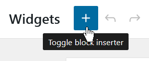 Toggle block inserter