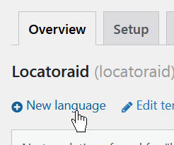 New language for Locatoraid in Loco Translate