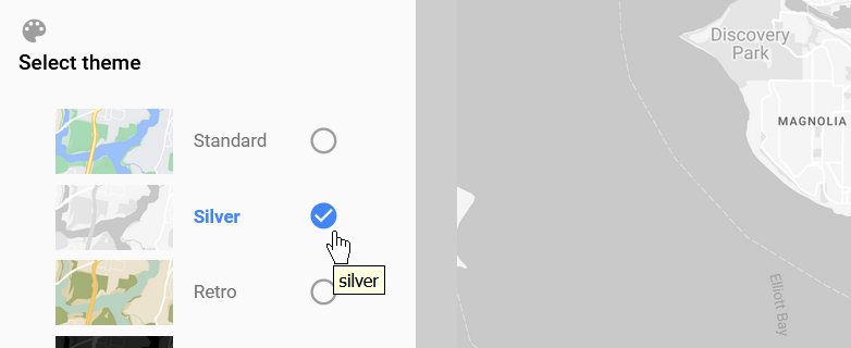 Click around the map styler window.