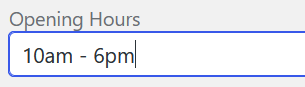 Custom fields for the location form