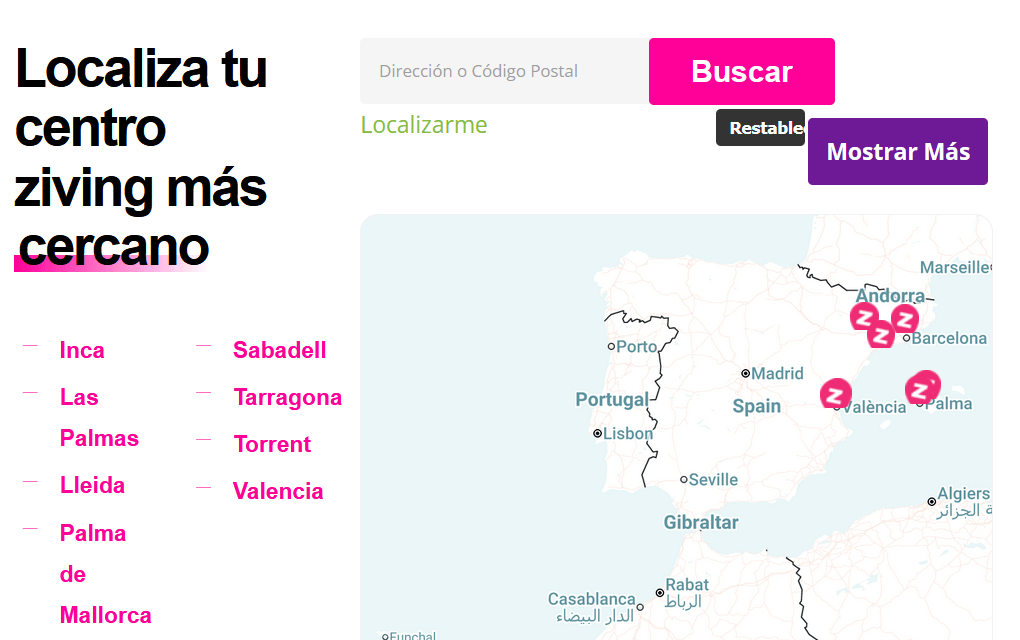Spanish kids center locator